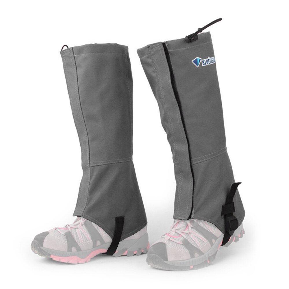 draussen Schnee Kneepad Skifahren Gamaschen Wandern Klettern Bein Schutz Schutz Schnee Stiefel Schuhe Gamaschen Hohe Schnee Bein Abdeckung: Grau / S