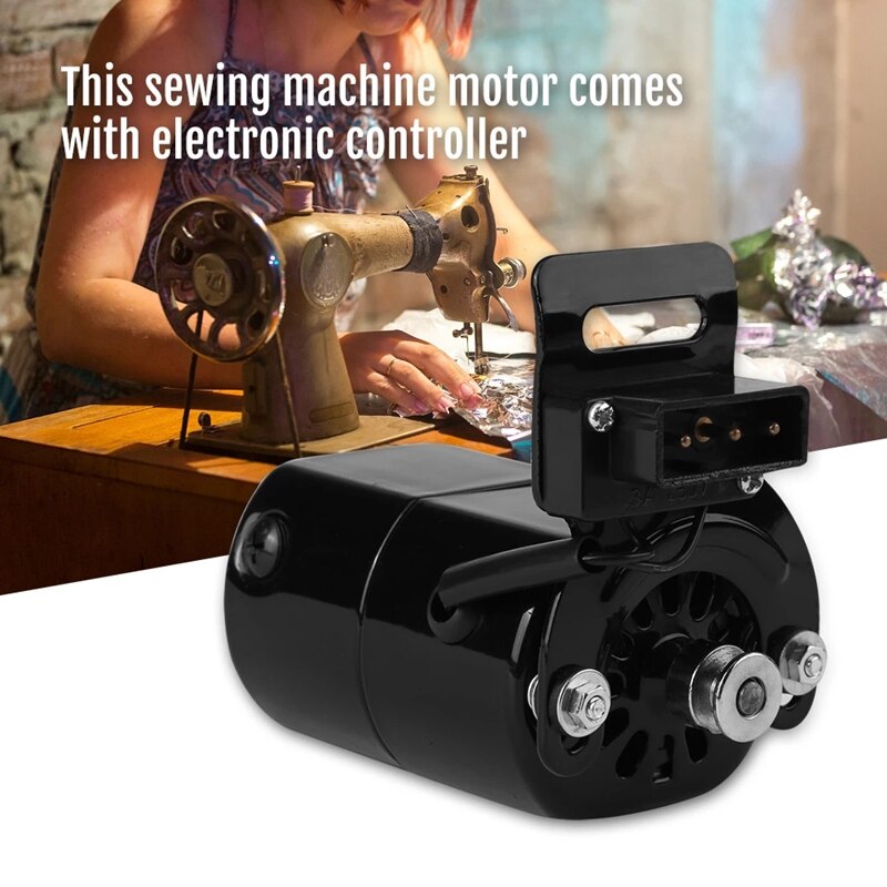 Sewing Machines Accessories 100W Sewing Machine Motor & Foot Pedal Kit Set Sewing Machine Motor US Plug