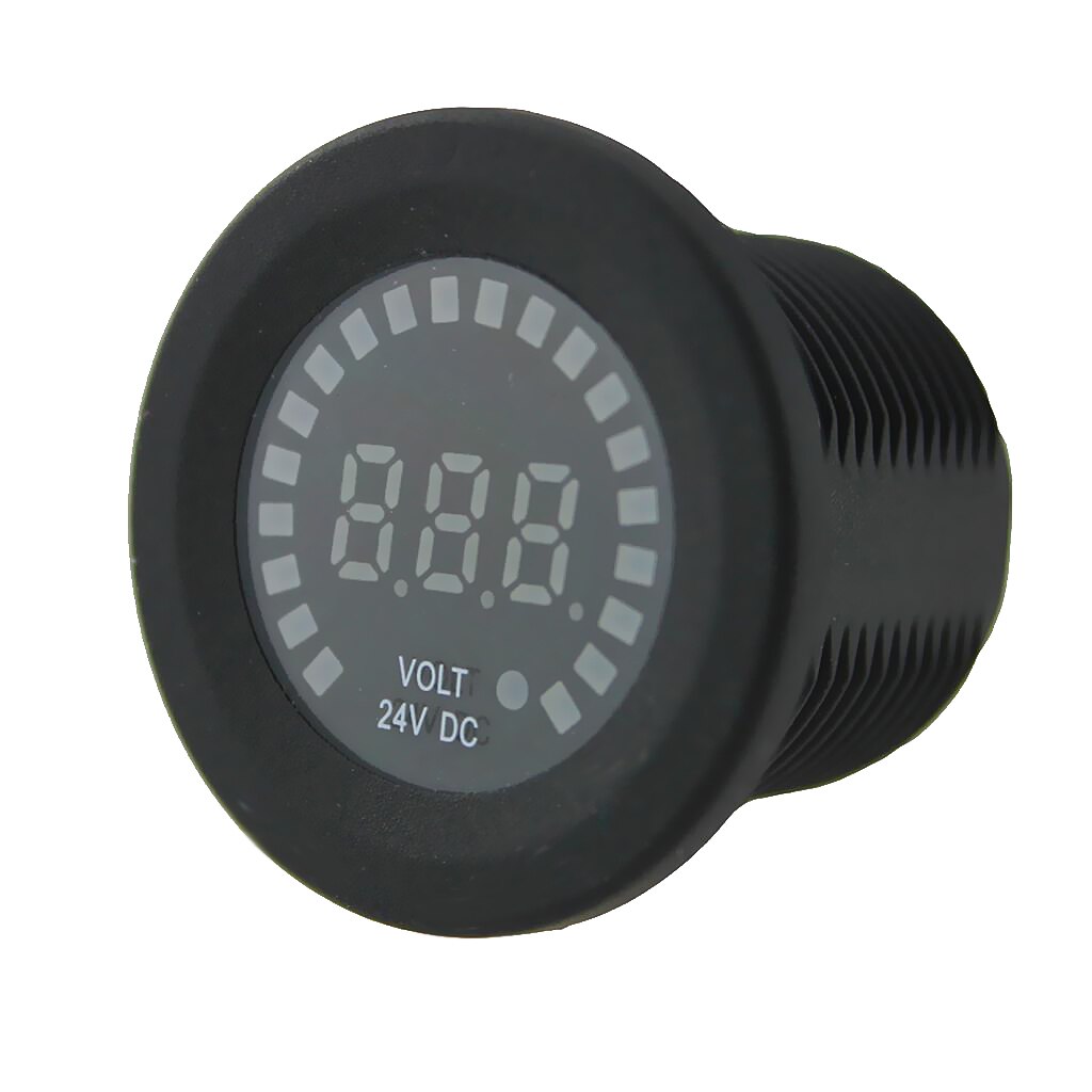 Replacment Dc 24V Blauwe Led Panel Digitale Voltage Meter Voltmeter Beeldscherm Anti-Reverse