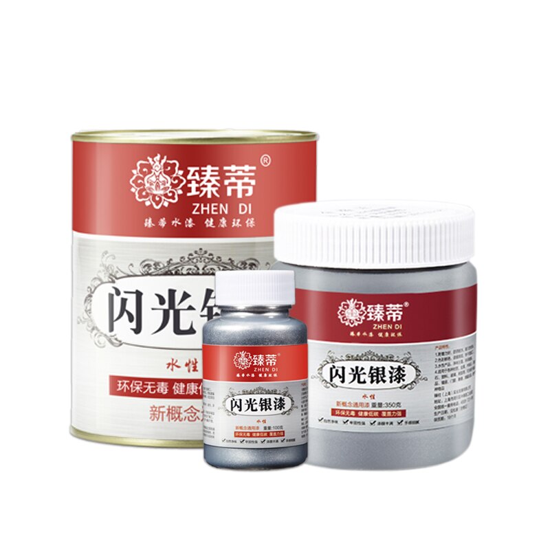 Water-based Oil-based Silver Paint Metal Acrylic Paint High Temperature and Rust-resistant Silver Paint for Iron Gate Railings