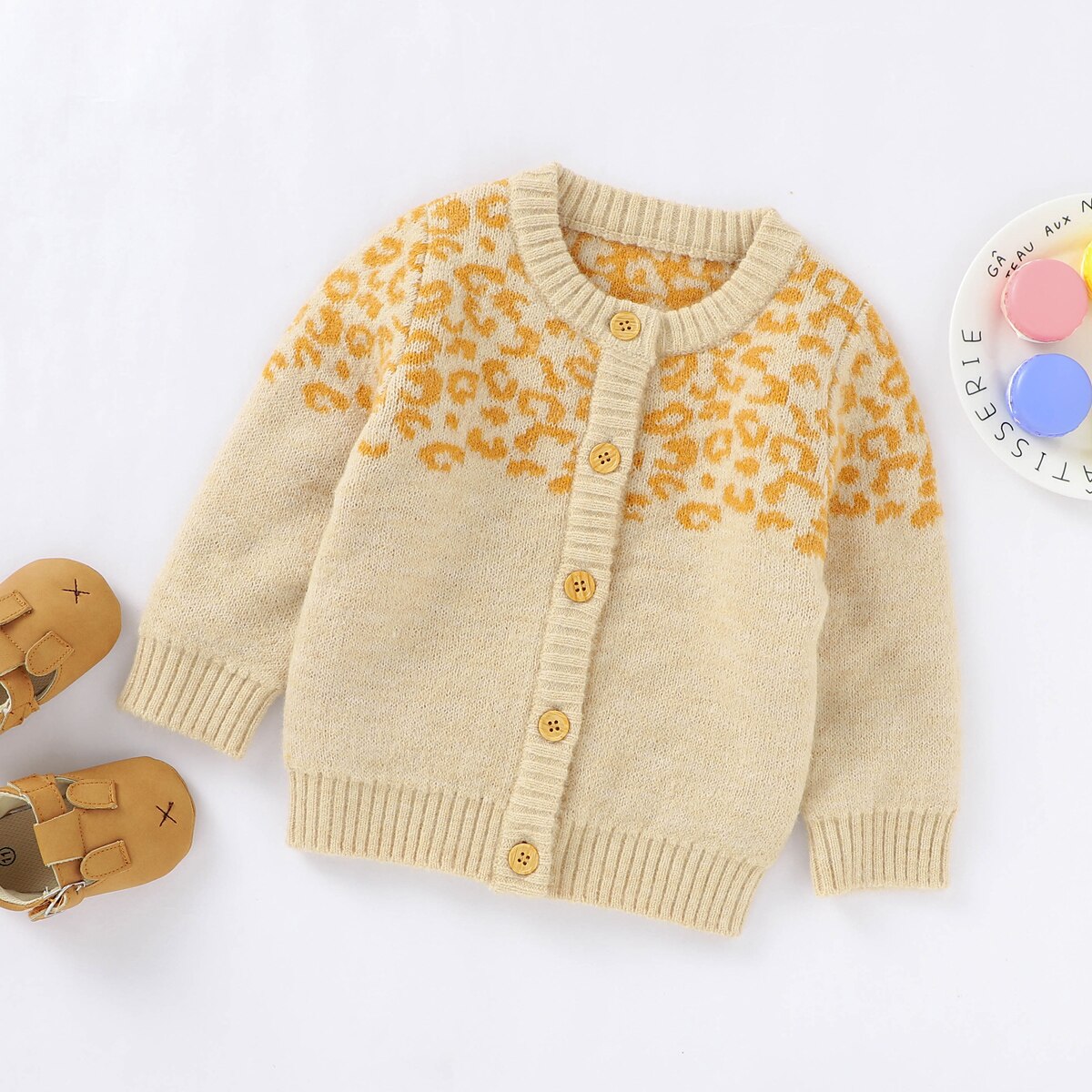 Baby Kleinkind Mädchen Strickjacke Langarm Pullover Strickwaren für 3-24M Baby Mädchen Frühling winter Mädchen Strickjacke pullover