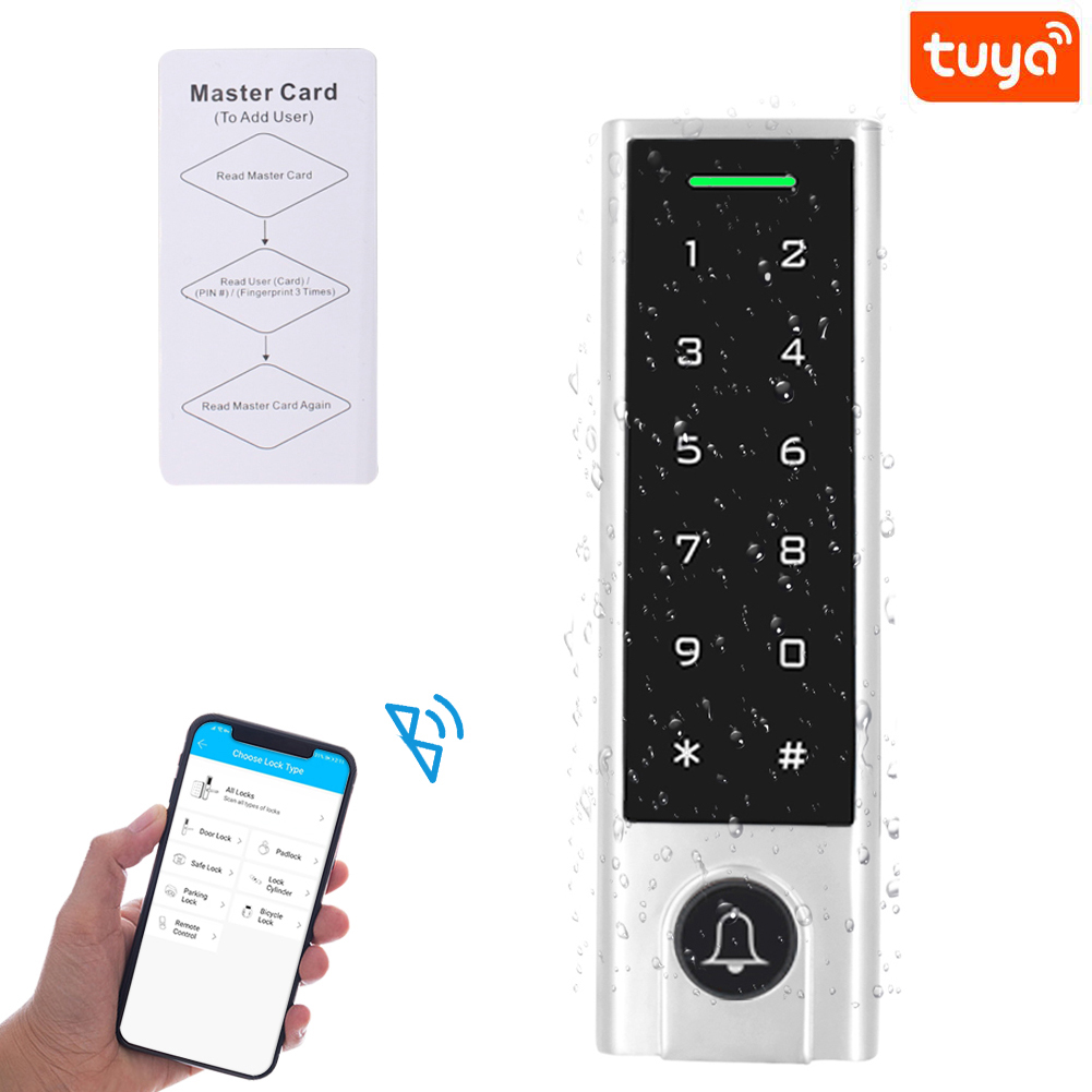 Cylindre De Serrure Bluetooth Intelligent Tuya - Ouverture Par Mot De Passe, RFID, Smartphone