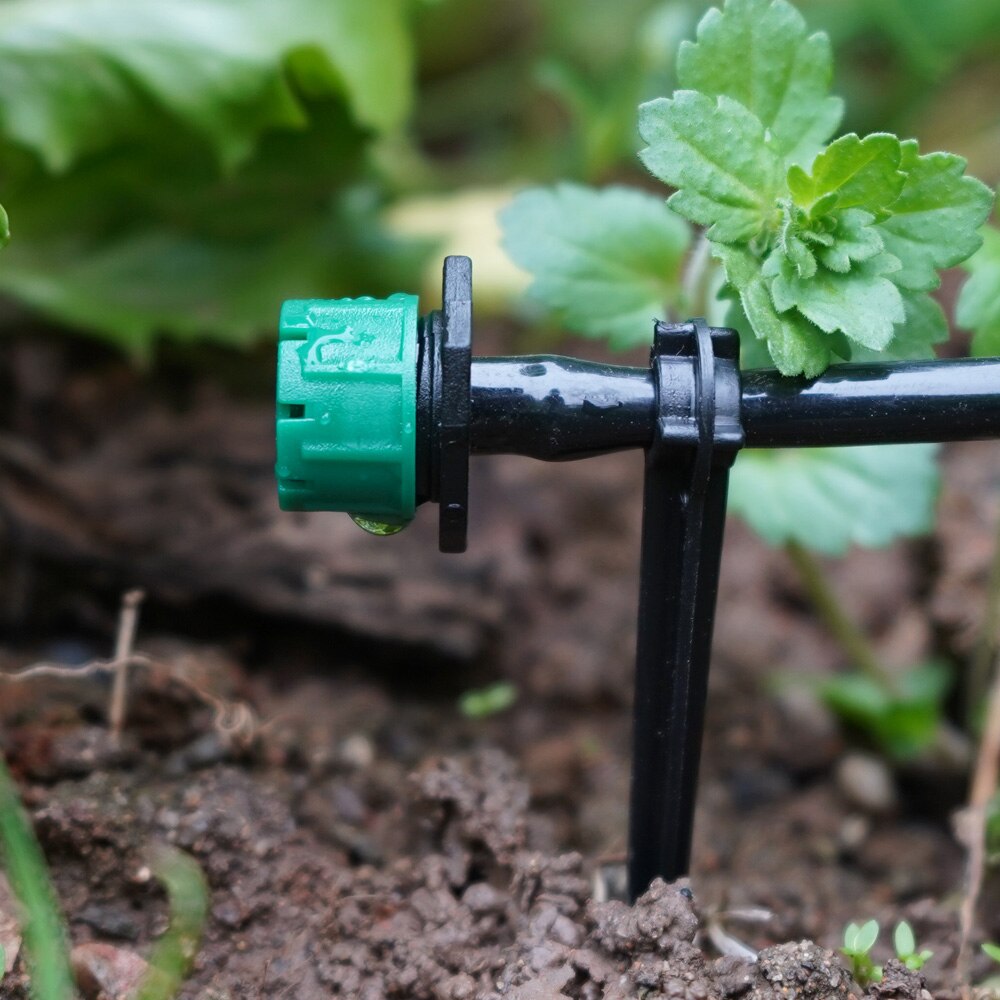 50M-5M 1/4'' Hose Micro Drip Irrigation System Garden Greenhouse Plant Watering Kit With Adjustable Drippers Sprinkler Emitter