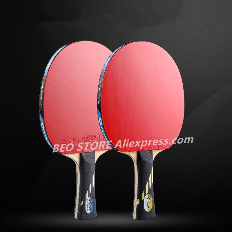 Yinhe 9-Ster Racket Galaxy Hout + Carbon Off + + Pips-In Rubber Tafeltennis Rackets Ping Pong bat