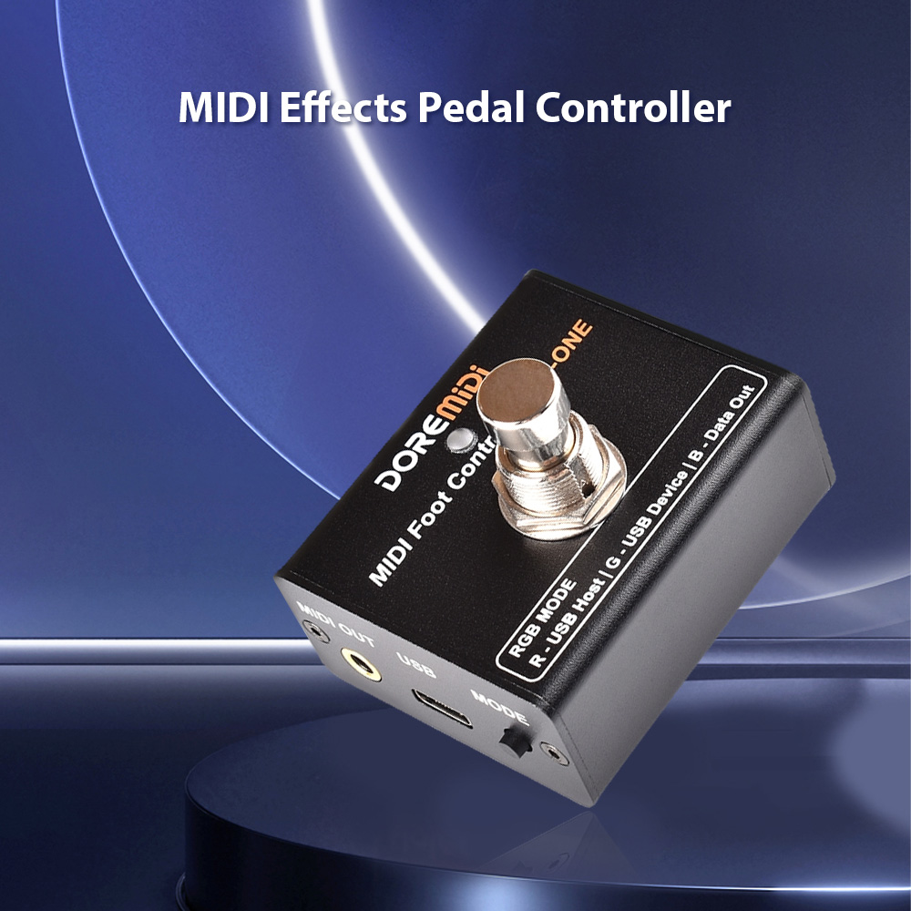 DOREMiDi MIDI Jalkakontroller - Plug and Play - MIDI-lähdöt - CC/PC/NOTE Viestit