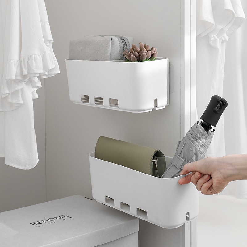 2 delar kök under handfat förvaringslåda stansning gratis vägg hängande arrangör låda plast kryddor flaskhållare badrum hylla