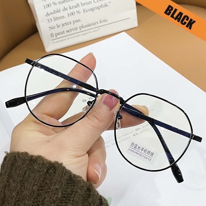 Transparent Computer Glasses Frame Women Men Anti Blue Light square Eyewear Blocking Glasses Optical Spectacle Clear Eyeglass: black