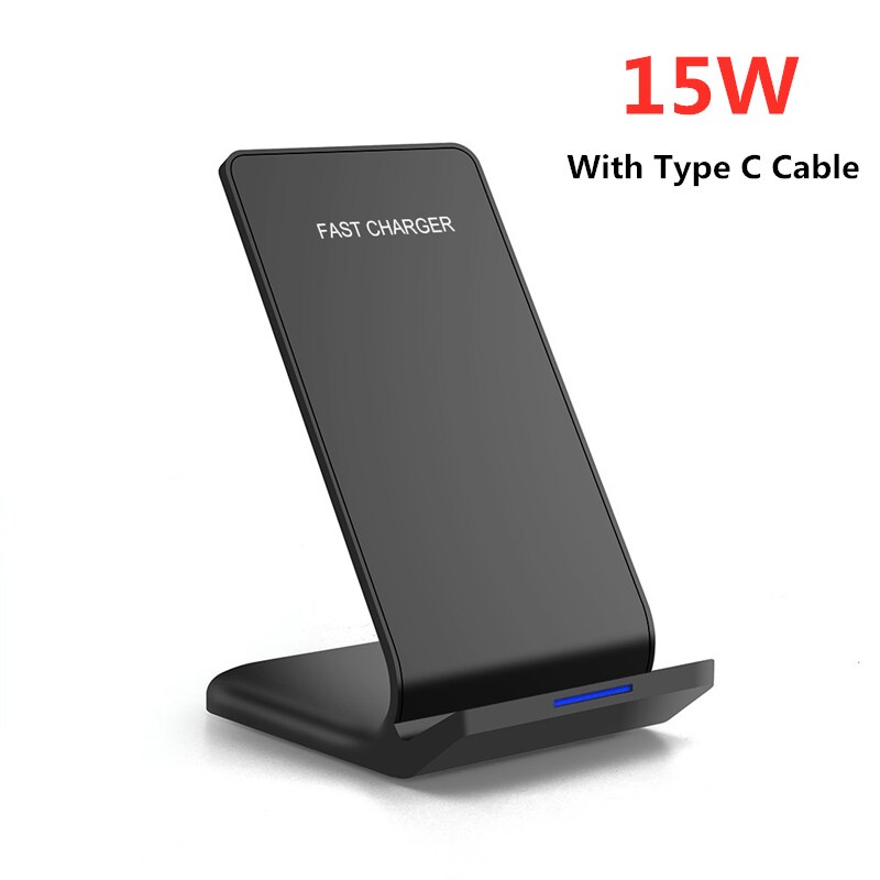 FDGAO 30W Qi Wireless Charger Stand for iPhone 12 11 X XS Max XR Samsung S21 S20 S10 Galaxy Note 20 10 Quick Charge Phone Holder: 15W Type C