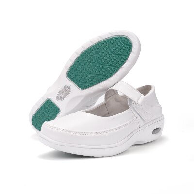 BEYARNE frauen atmungsaktive hohl hausschuhe abnehmen schuhe neue keil dämpfung haken &Ampere; schleife frau Espadrilles Sport schaukel schuh: Weiß / 3,5