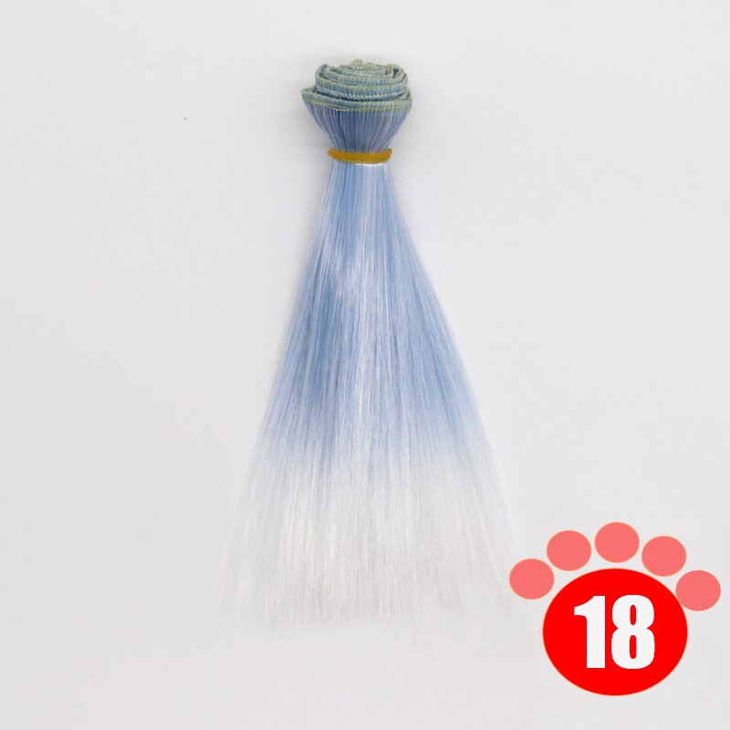 Msiredoll bjd wig Accessories 1piece 15*100CM or 25*100CM doll hair for 1/3 1/4 1/6 straight hair bjd wig diy: colour 018 / 25