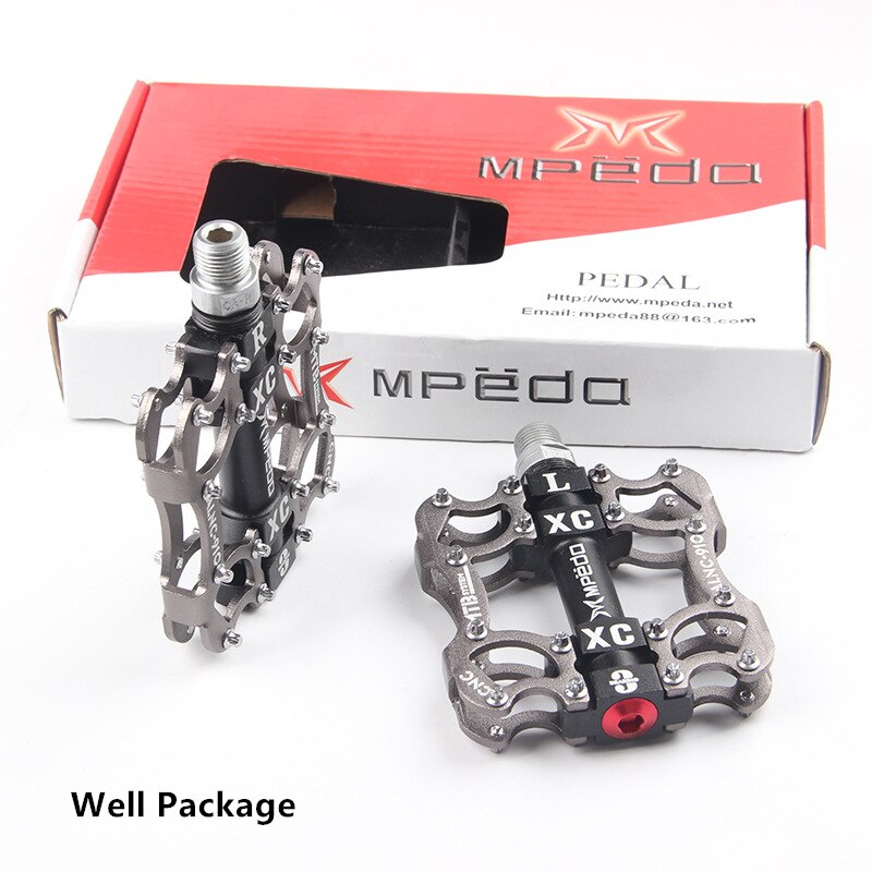 Bicicleta pedal mtb bmx selado 2 rolamento grampos pegs estrada mountain bike liga de alumínio anti-deslizamento peças de ciclismo