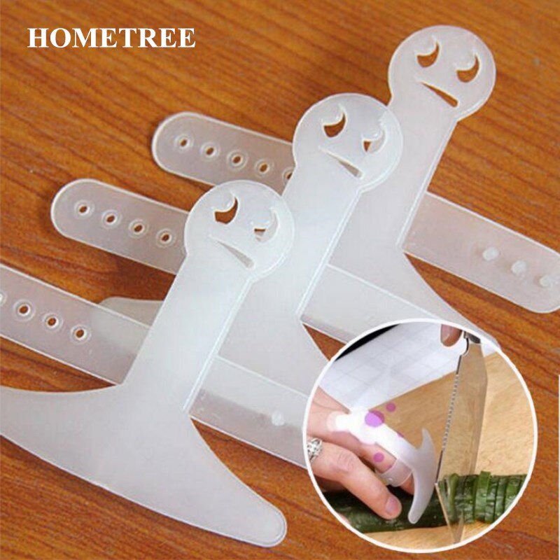 HOMETREE 2 Pcs Plastic Finger Guard Bescherm Vinger Hand Niet Pijn Cut groente Tool Veiligheid Vinger Protector Keuken Gadgets H397