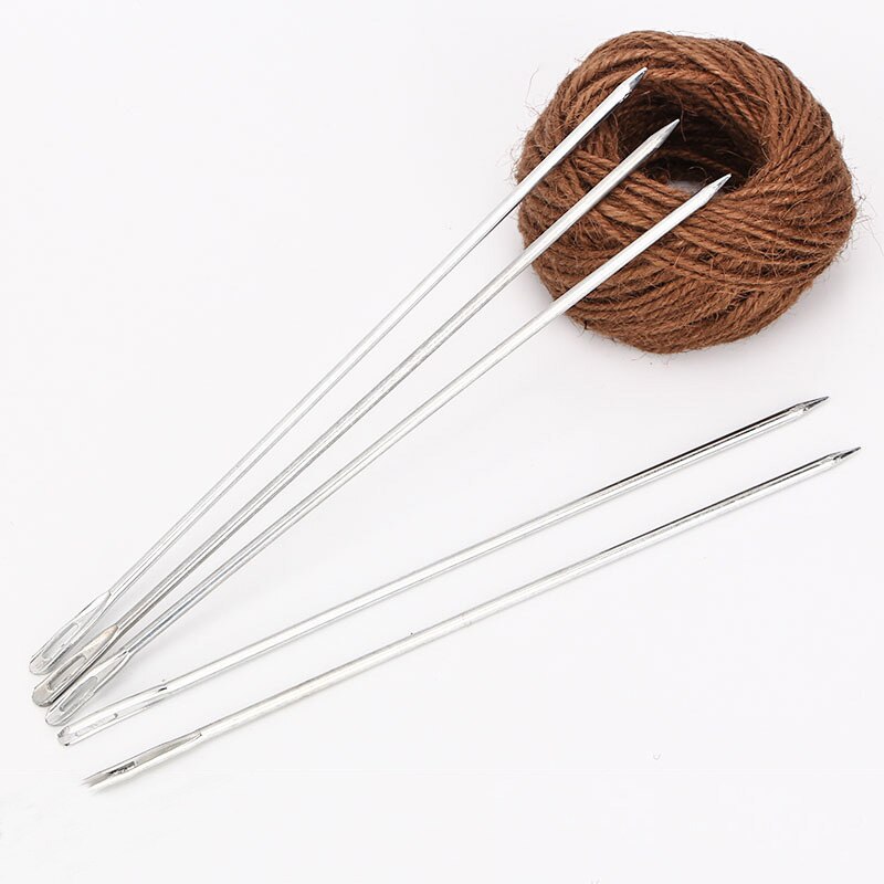 5 stk / mye metallsekkstingnål diy håndlaget håndverk sy rett pinner rispose håndarbeidsforsyninger: 17cm