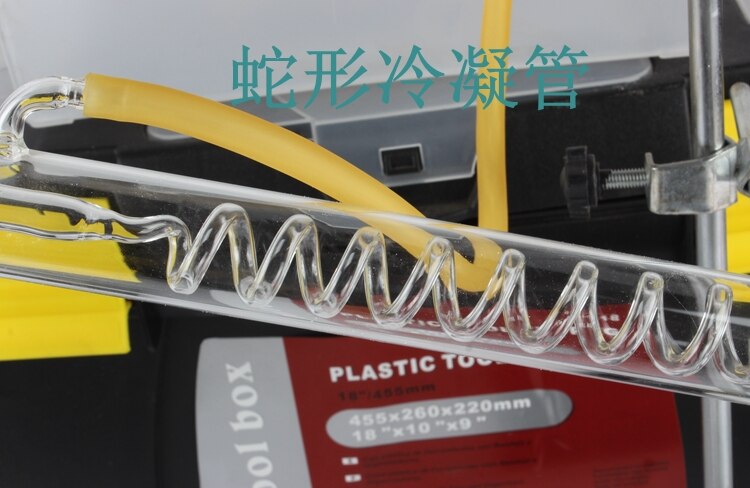 500ml water Distillation Kit distilling apparatus Refining toilet water Oil purification Serpentine condenser chemistry lab