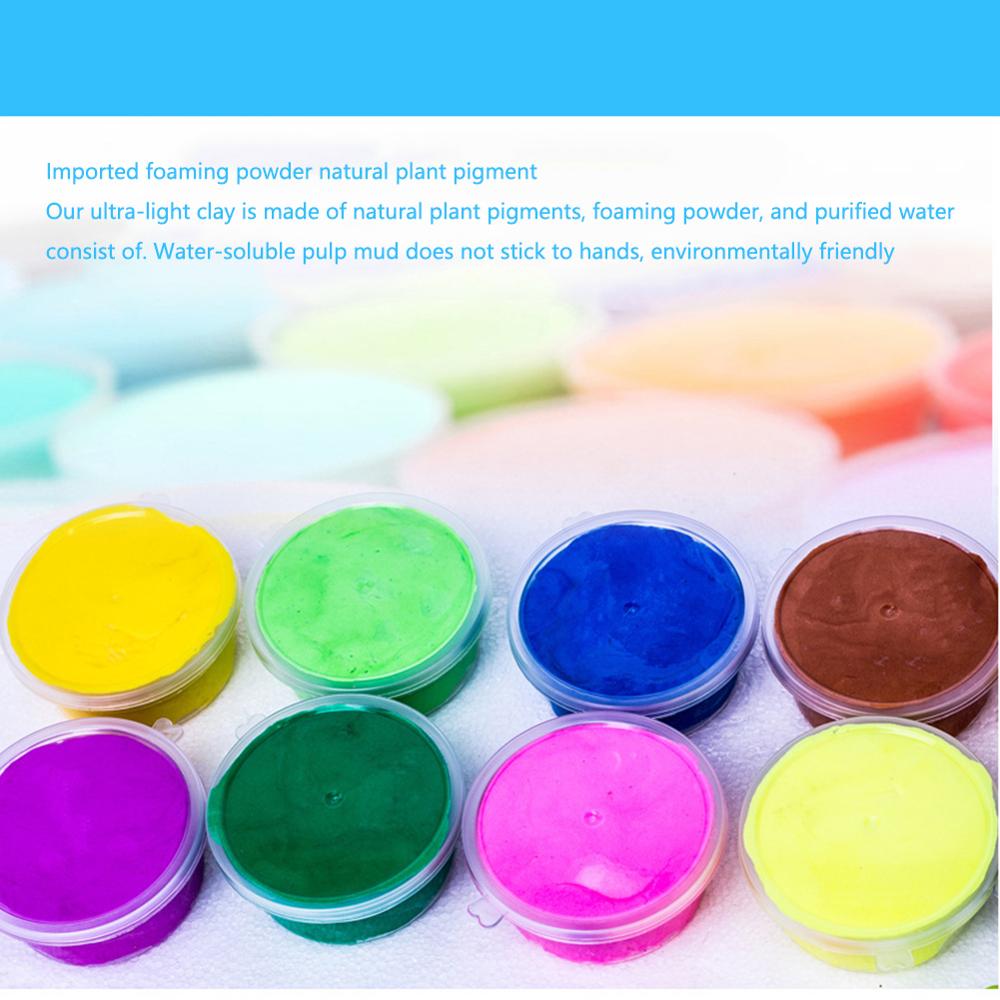 12/24/36 Colors Air Dry Clay Super Light safe no-smell DIY Clay for Model Air Dry Clay Fun Art DIY Crafts for Kids