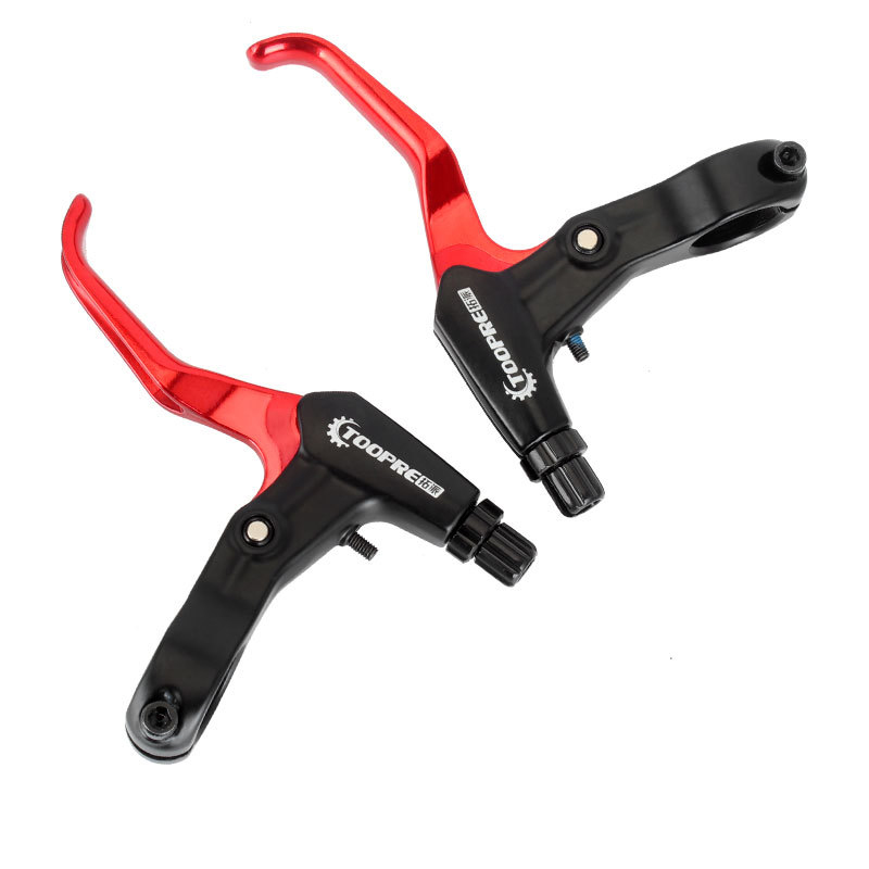 1 Pair Ultralight Aluminum Alloy Bicycle BMX Brake Handle MTB Mountain Bike Cycling Brake Levers V/Disc Brake Lever: Red