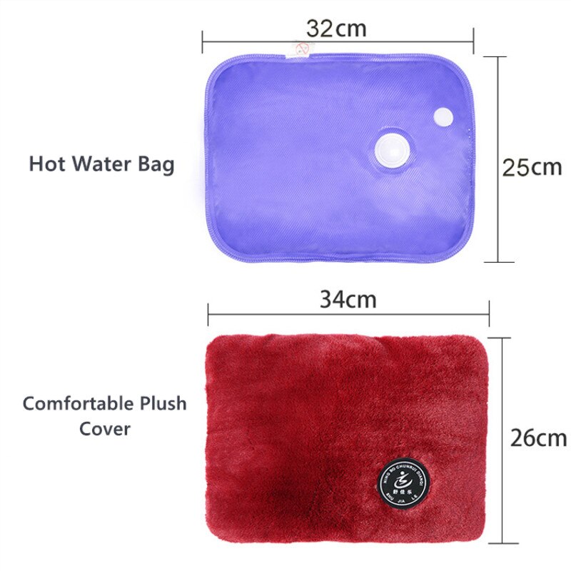 Vandpose flannel 6- lags tyk pvc eksplosionssikker vandflaske håndvarmer talje skulder cervikal rygsøjlepakke