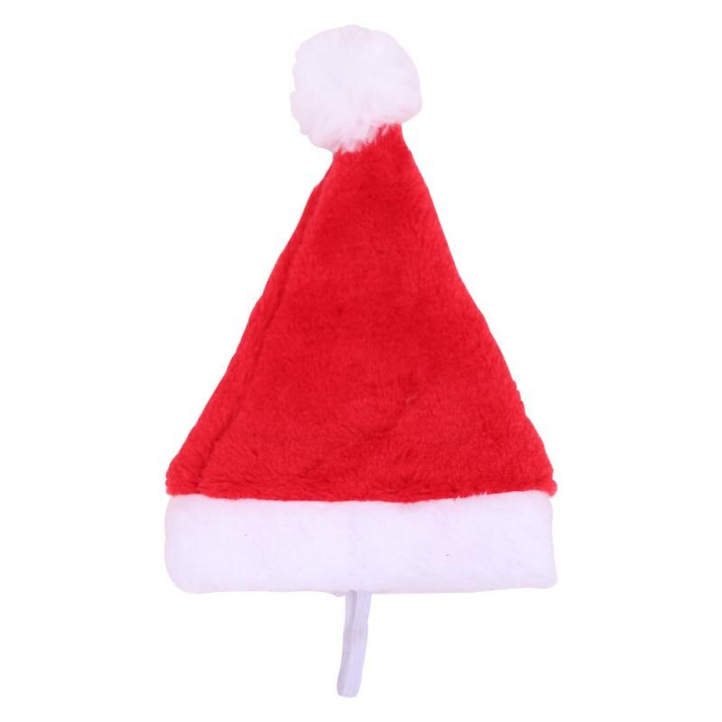 2/1Pcs Kerst Kat Hond Kerstman Hoed Winter Warm Pluche Kerst Hoeden Xmas Nieuwjaar Cap Decoraties kerst Decor Supplies: 1 PCS