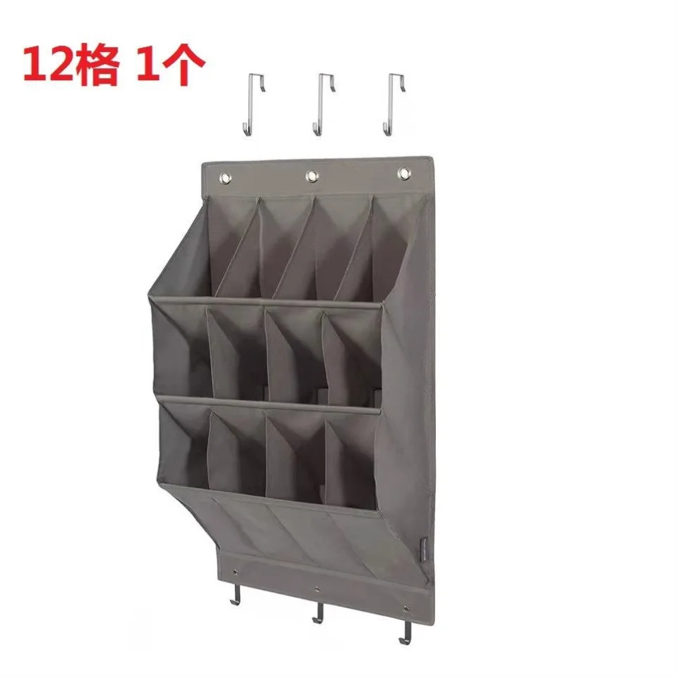 Deurschoenorganizer Hangend schoenenrek met 11/12 Pocket Rack Organizer Ruimtebesparend Wandgemonteerde Oxford-houder Garderobe-organizer: plum
