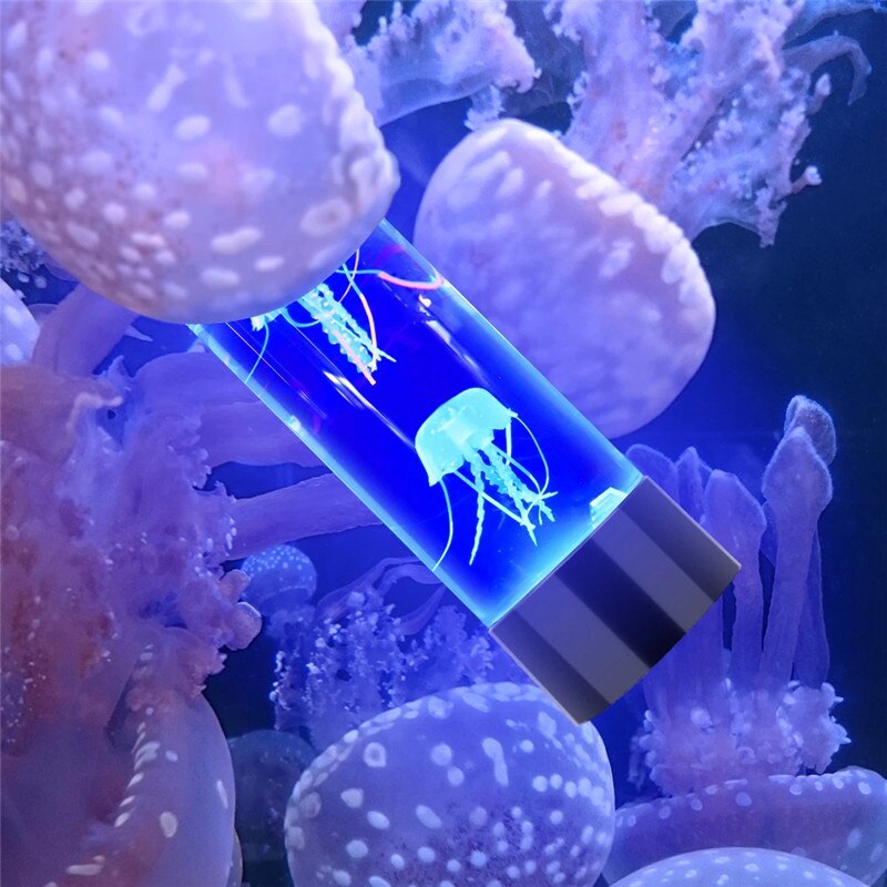 Led Fantasy Kwallen Lamp Usb Power Aangedreven Kleur Veranderende Kwallen Aquarium Led Ontspannen Stemming Atmospherelight Kids
