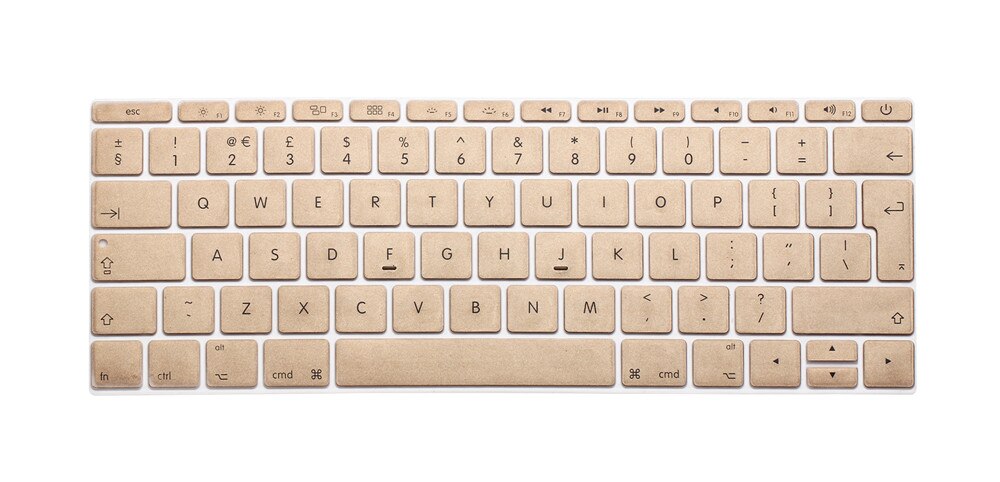 For Macbook Pro 13 with Touch Bar.10 release Model:A1706) European EU/UK EURO English Silicone Keyboard cover Film: Gold