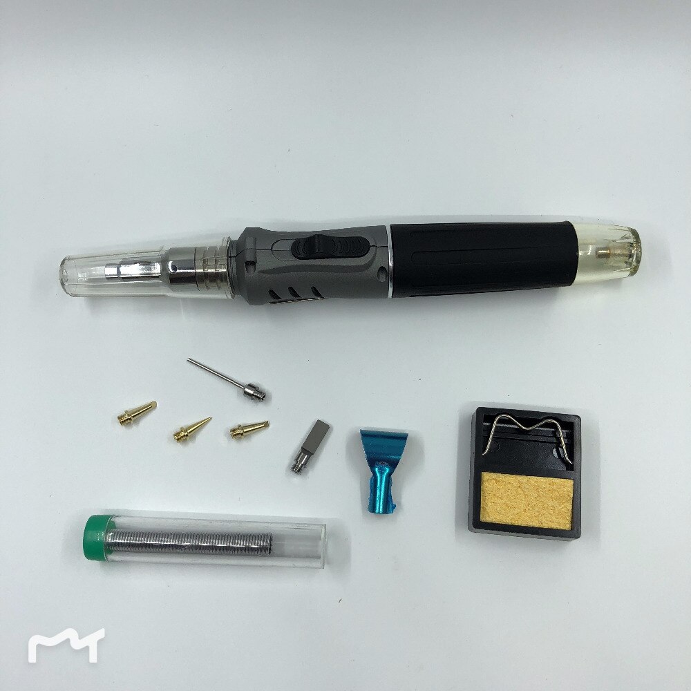 Kit de herramientas de soldadura de hierro 10 en 1 Juego de soldador de gas butano soplete kit