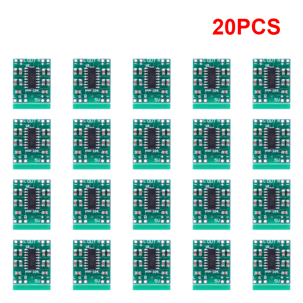 50-1PCS PAM8403 Audio Speaker Sound Amplifier Board Module DC2.5-5.5V 2*3W Mini Power Amplifier Board for Class D Stereo Audio: Yellow