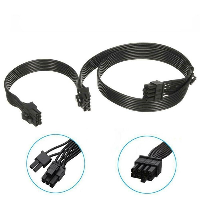 Cable de alimentación de CPU ATX de 8 pines a 8 pines duales (6 + 2), PCIE, VGA, para EVGA Supernova 650, 750, 850, 1000, 1600, G2, G3, P2, T2, GS