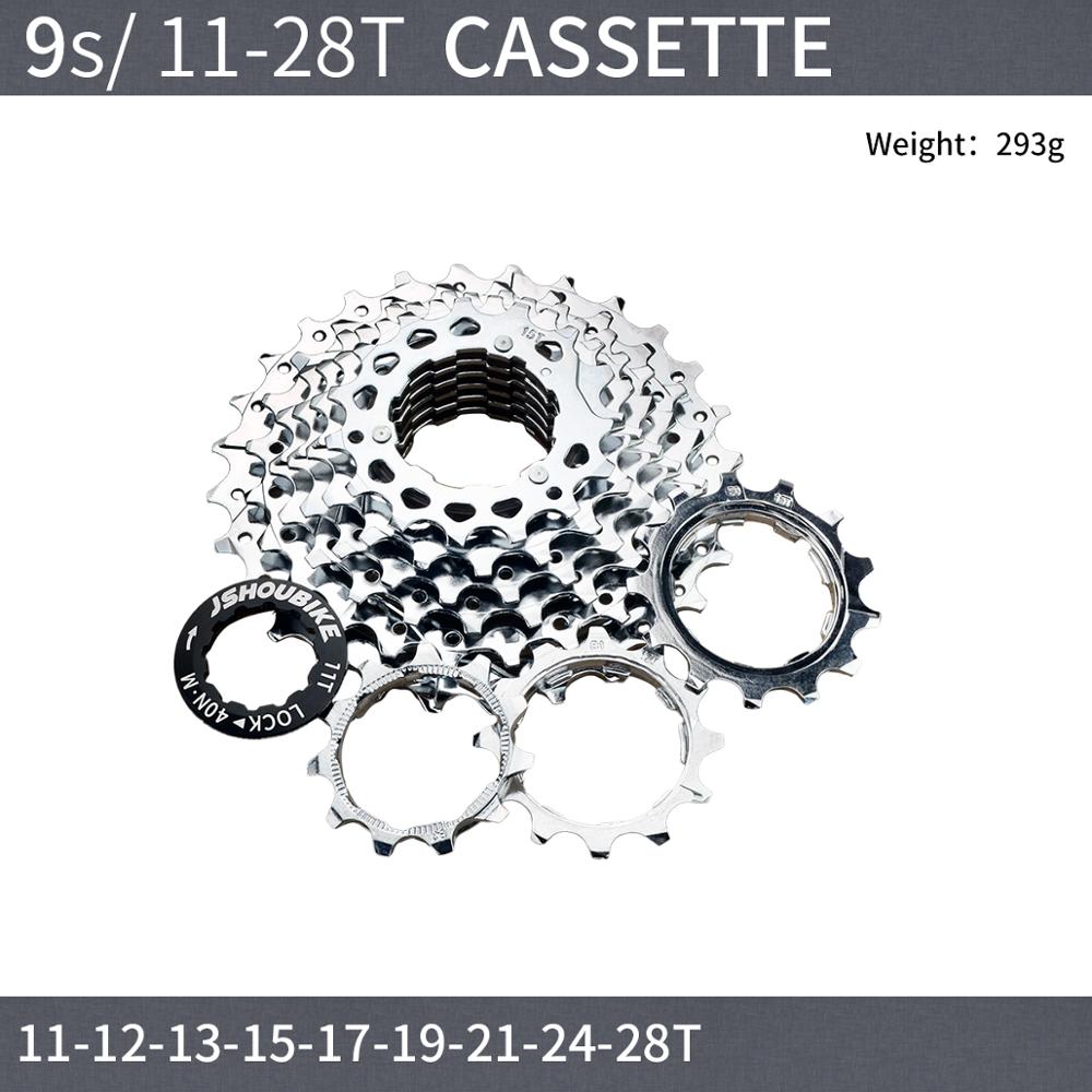 Jshou fietscassette 11v 9 10 11 speed fiets tandwiel onderdelen accessoires 11t 23t 25t 32t 36t voor mountainbike racefiets mtb: Ct 9s 11t to 28t