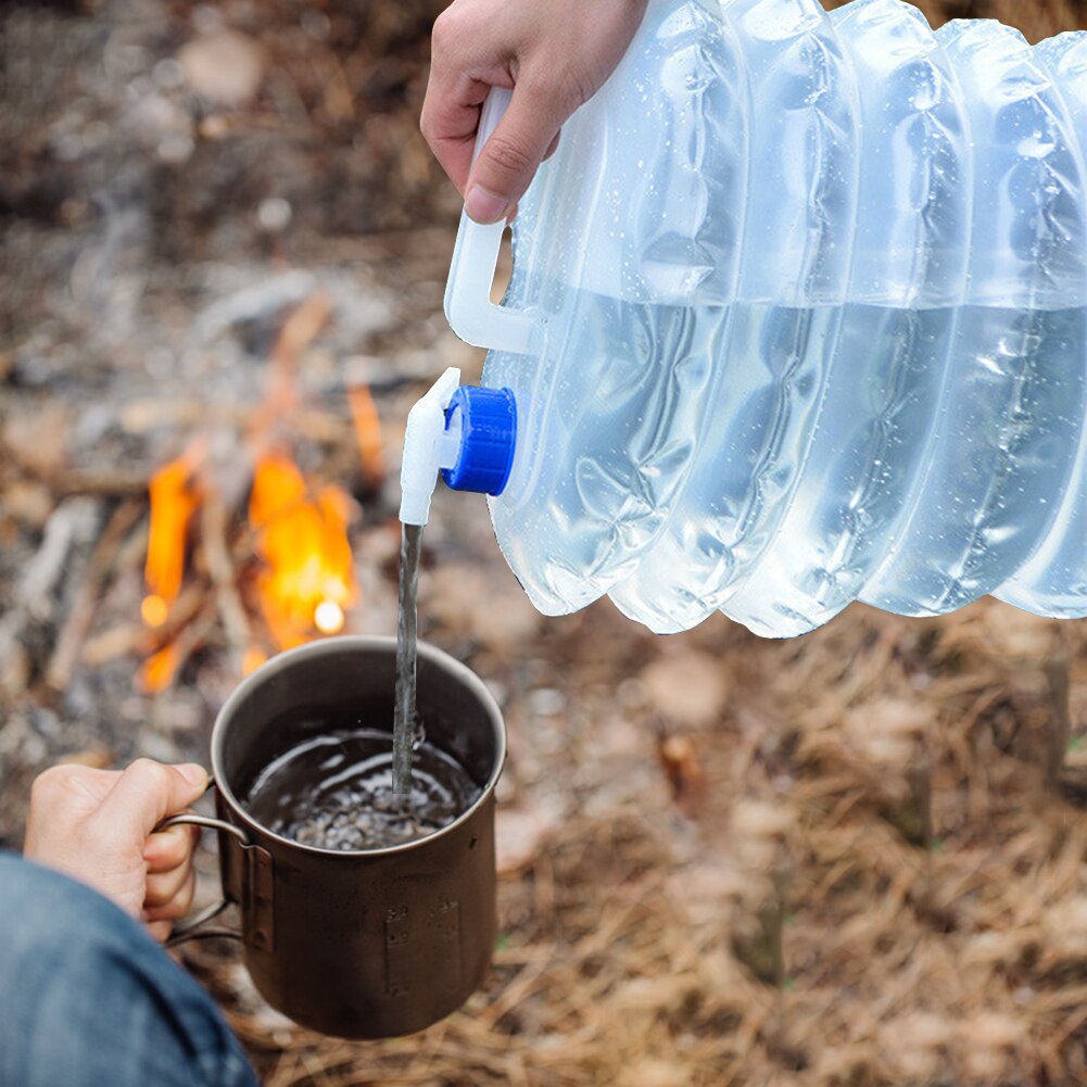 3/5/10/20L Capaciteit Outdoor faltbare wasser tasche Draagbare Rijden Wasser tasche Container Erfüllt Kraan Voor camping Picknick Wandelen