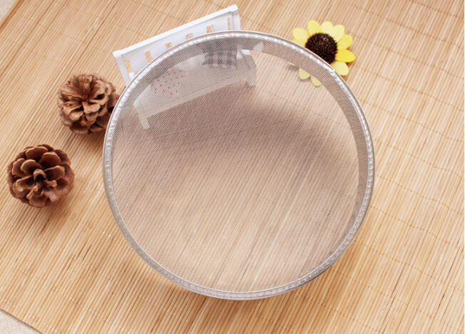 1 ST 21 CM Mesh Meel Bolt Zifter Manual Sugar Icing Shaker Rvs Ronde Vorm J0568