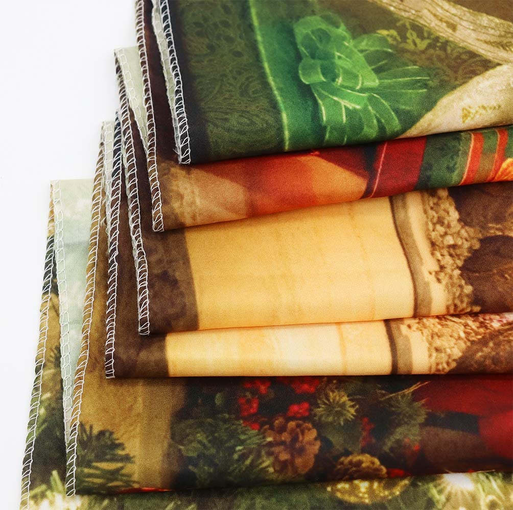 Christmas Fireplace Merry Xmas Happy Year Fabric Wall Hanging Art Decorations