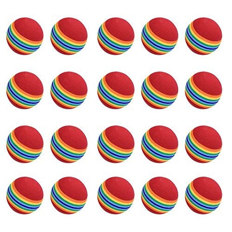 20 st svamp golfboll golf träning mjuka bollar träningsboll