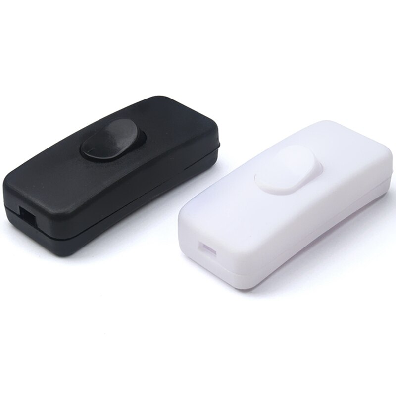 Light Switch 110 -250V Inline ON/OFF Table Desk Lamp Cord Cable Toggle Rocker Switches Control For LED Lighting