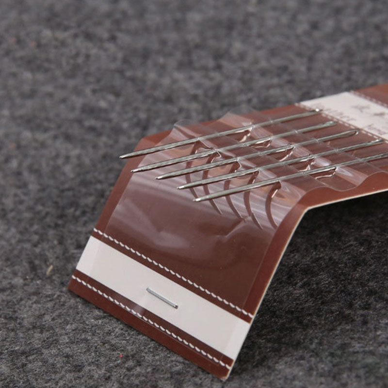 5/6/10pcs Craft Leather Stitching Tools Round Head Steel Pin Stitch Needlework Sewing DIY Leathercraft Curved Sharp Needles