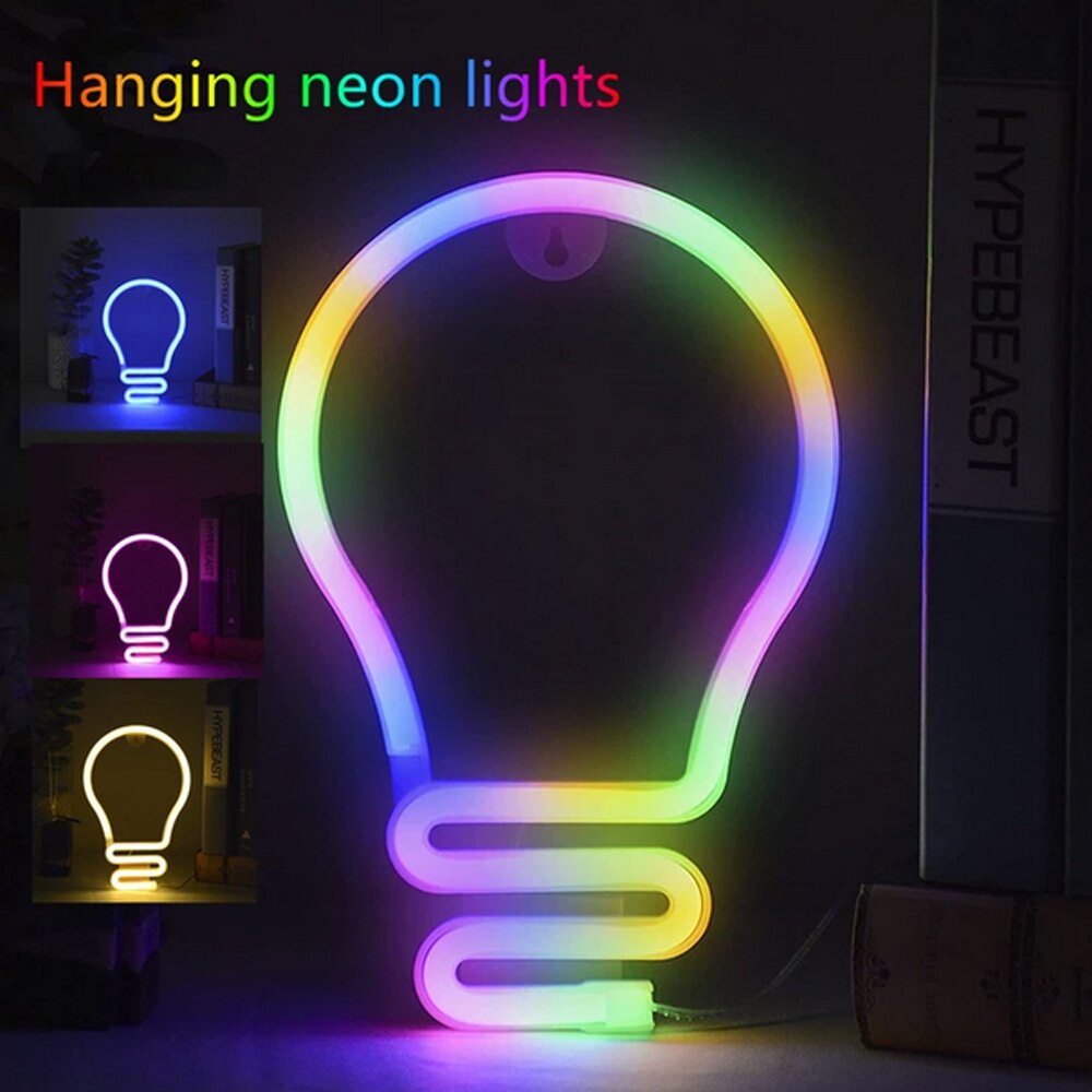 LED Neon Light Sign Clouds USB AAA Battery Powered Wall Art Bedroom Decor Hanging Home Wedding Party Decor Xmas