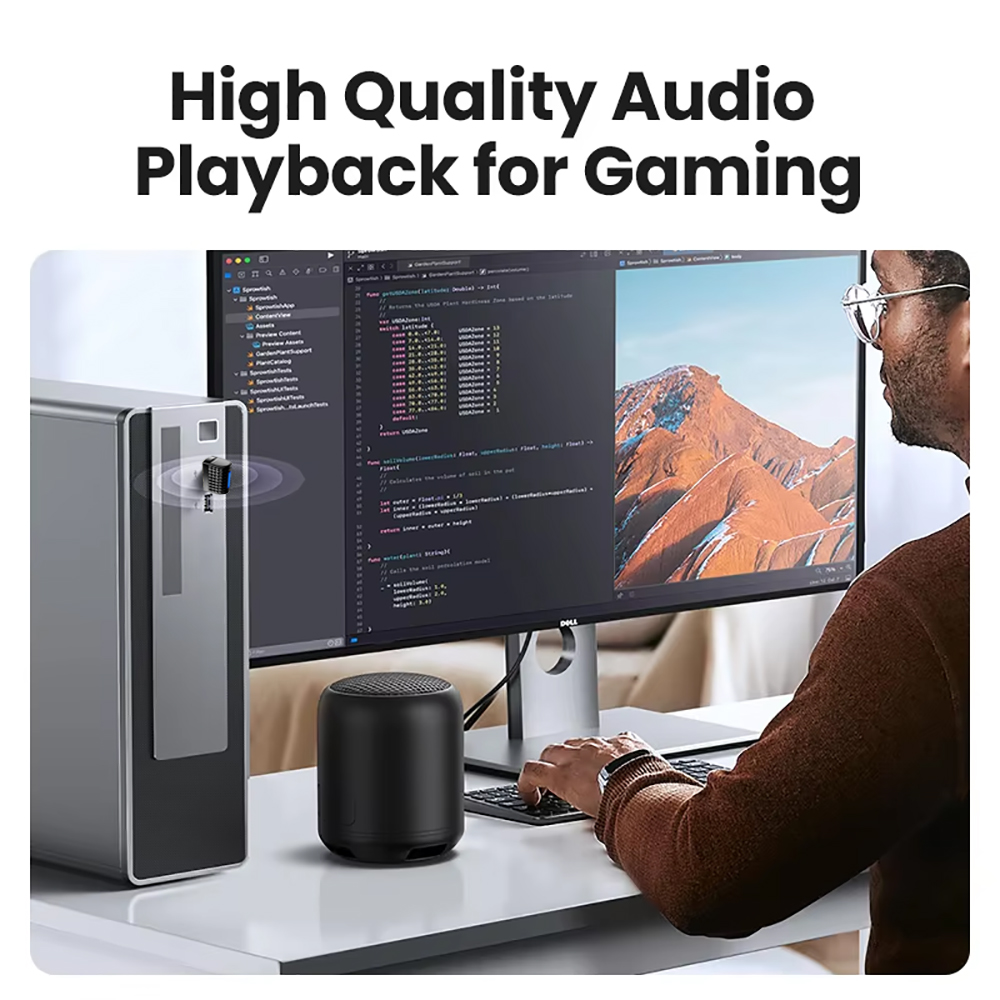 USB Bluetooth 5.4 Adapter Bluetooth Receiver & Transmitter USB 5.4 Dongle for Bluetooth Keyboard/Mouse/Headphone/Speaker/Printer