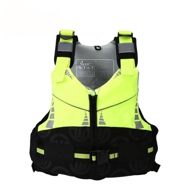 Chaleco salvavidas para adultos, trajes de baño para surfear, salvavidas, vamps, rafting, barcos, salvavidas: Verde / M