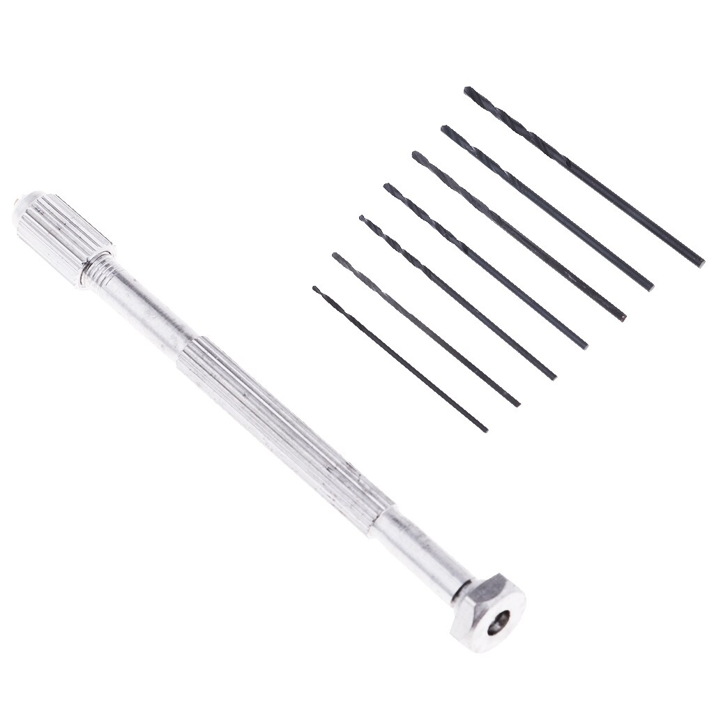 Model Diy Hand Tool 0.9-1.5 Mm Boor Met 7x Hoofd Voor 1/144 Gundam Figuur Speelgoed