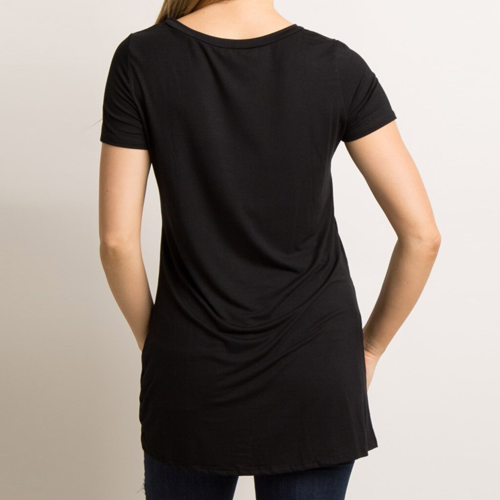 Gravidskjorta dam kortärmad rundringad slips gravid t-shirt sommar gravidtröjor vetement femme ropa maternal