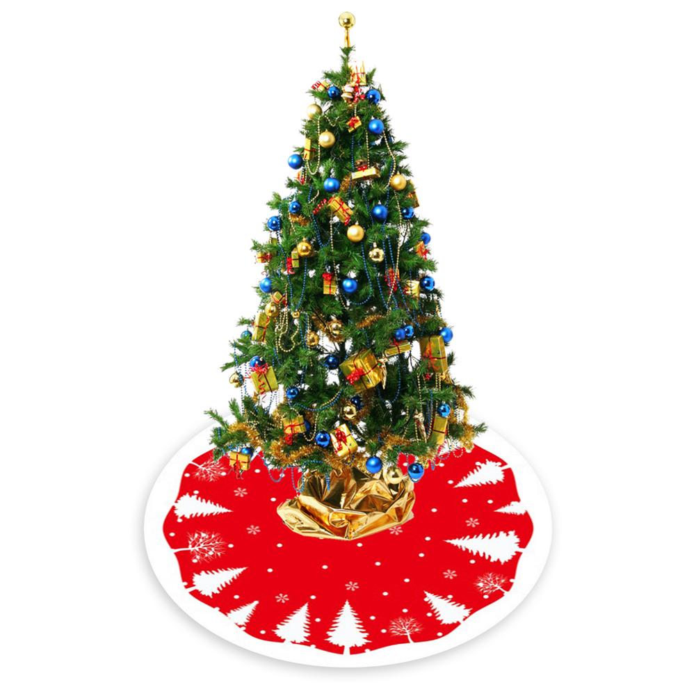 84Cm Kerstboom Rok Met Sneeuwvlokken Boom Patroon Mooie Boom Jaar Kerst Decoratie Voor Thuis Tool