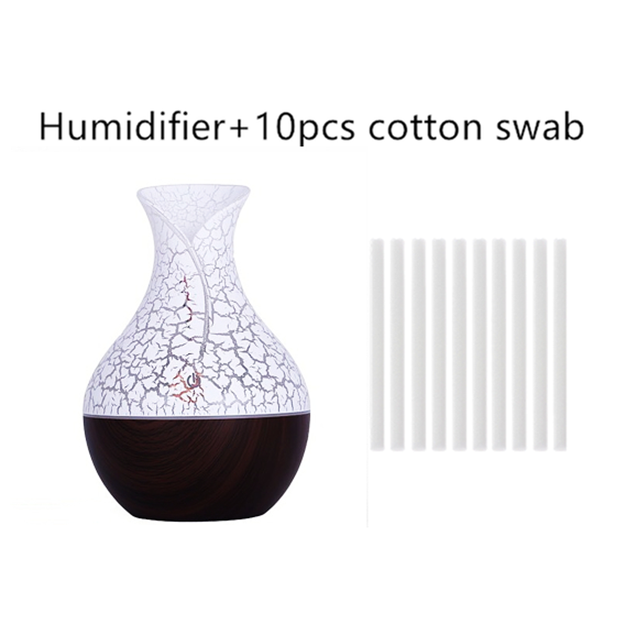 Mini USB Air Humidifier Mechanical Household Single Nozzle Cold Aroma Diffuser Color Light Heavy Ultrasonic Humidifier 130ML: W filter10