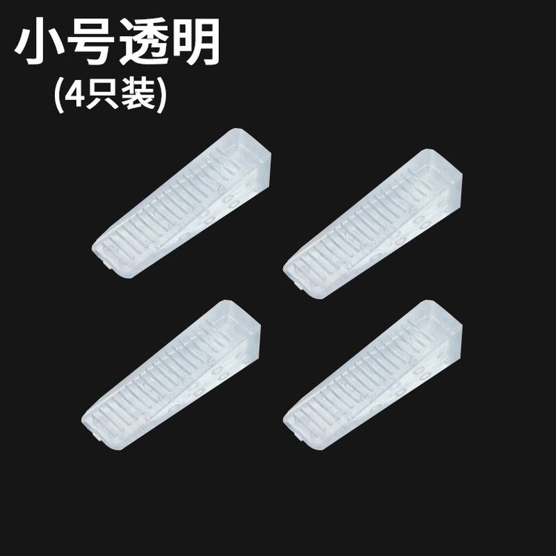 4 Stks/pak 64*18*14Mm Rubber Deur Stop Stoppers Blok Wig Deurstoppers Clear White Deurstopper Thuis kantoor Gebruik