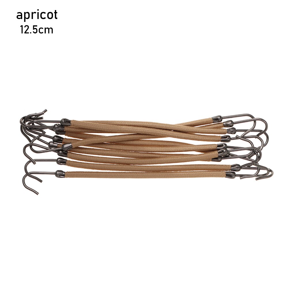 10 Pcs Paardenstaart Houder Vrouwen Elastische Haarbanden Haak Met Gom Dik Krullend Haar Black Apricot Bruin Styling gereedschap: Light Grey