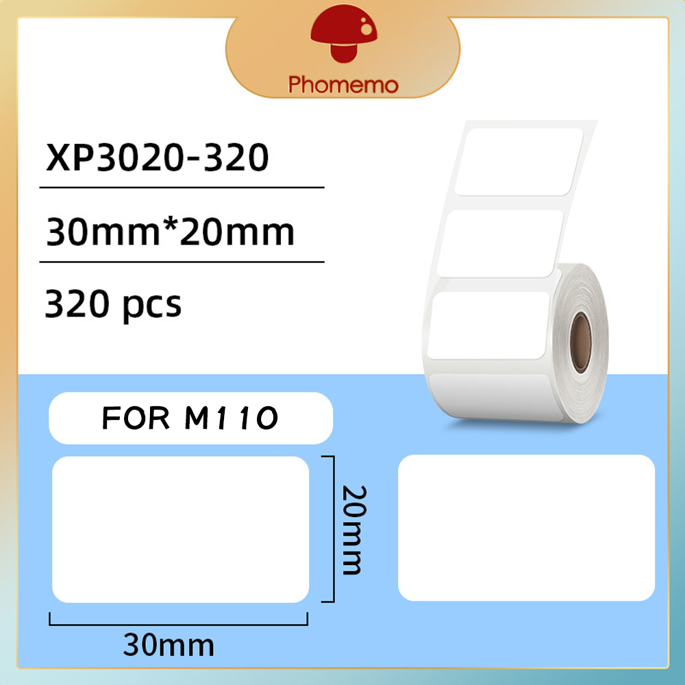 Phomemo M110 Printer Self-Adhesive Label Paper Square Round White Transparent Color Labels for M200 M120 Label Maker Sticker: Navy Blue