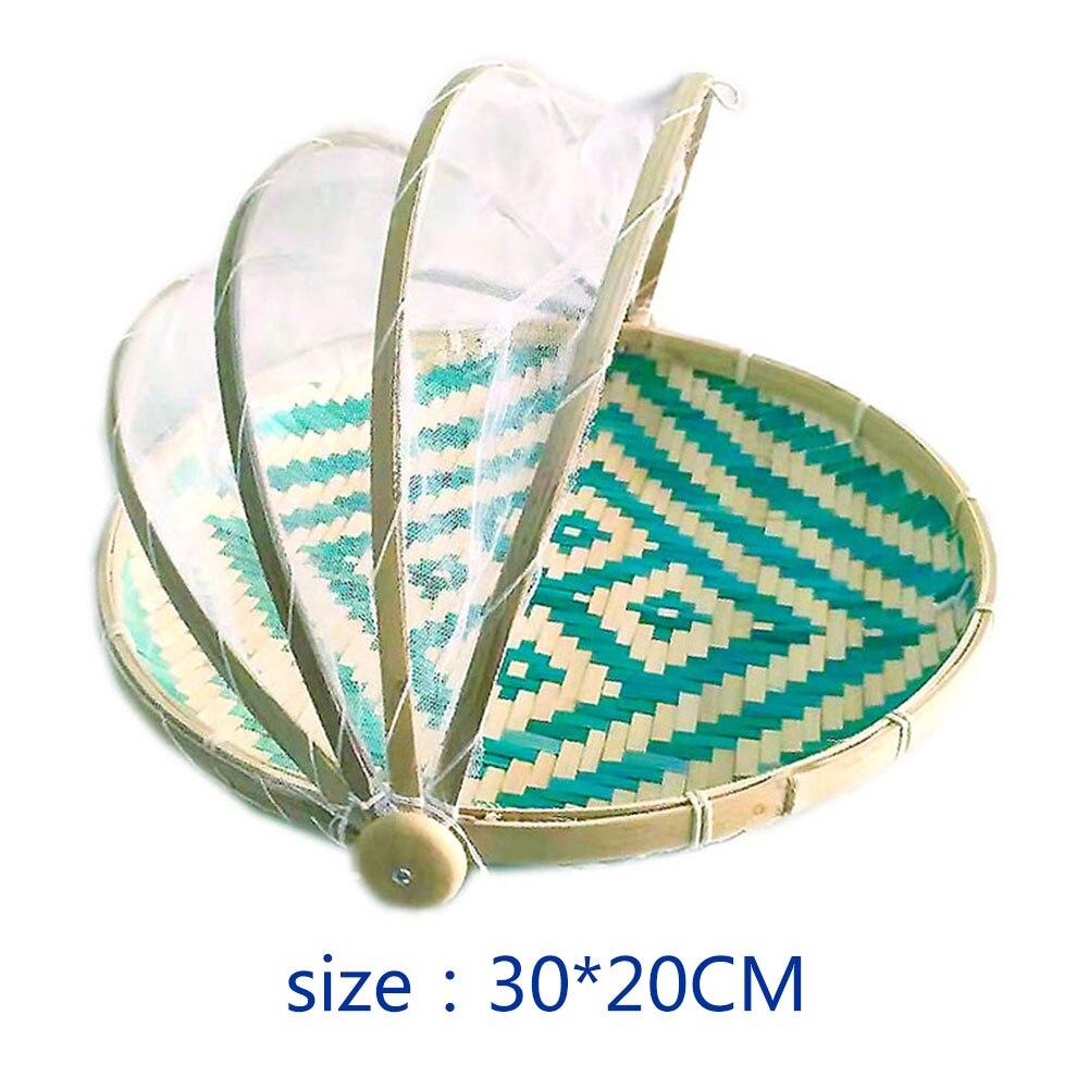 Bamboe Covers Voedsel Couvercle Cuisine Opbergmanden Dust Covers Voor Keuken Wasmand Organizer Gereedschap