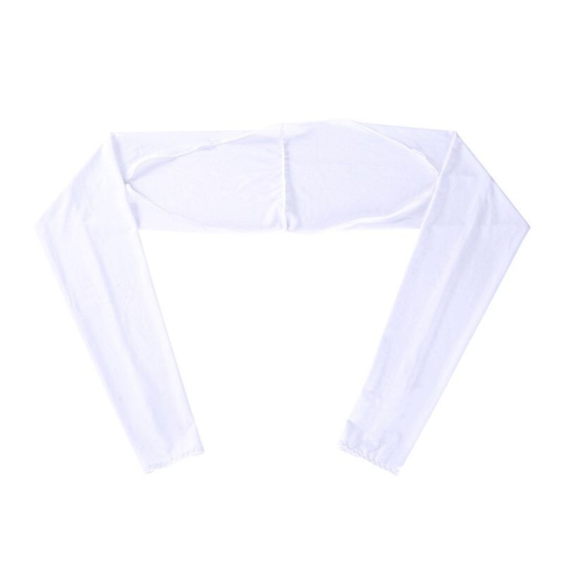 Kvinnor sommar anti-uv kylskal arm ärmar golf ridning utomhus is silke solskyddshandskar wrap bolero rygg med tumme: I
