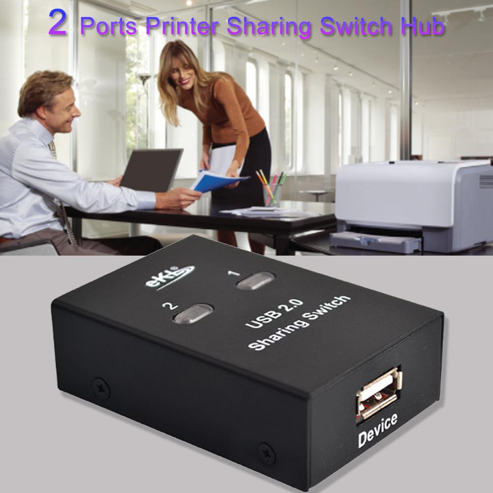 USB2.0 Splitter 2 in 1 out 3 Port 1080P Switch Selector Sharing Automatic Computer Peripherals Adapter For Office Multimedia