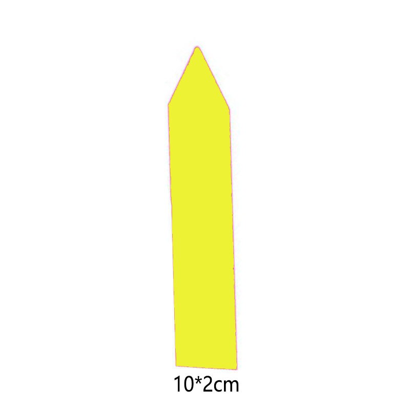 100 PCS Color Garden Inserts Label For Flowers, Plants, Thickened Waterproof Fast Sun Scrub Plastic Labels: 4-L