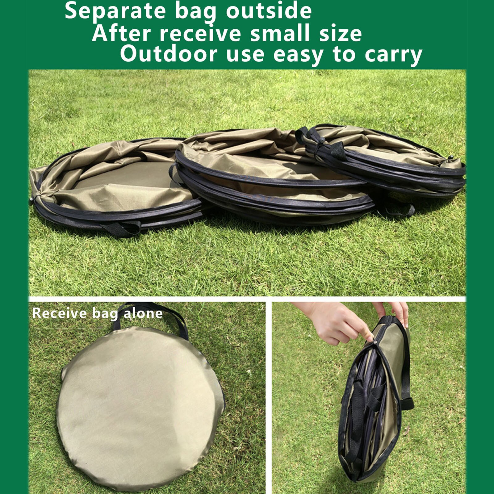 40# Outdoor Reusable Waterproof Collapsible Container Garden Decoration Bin Gallon Gardening Bag Yard Waste Bins